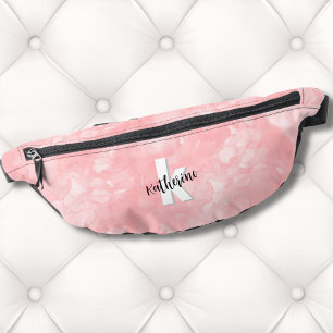 Leuk Modern Roze Initiaal Monogram Heuptasje