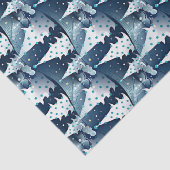 Leuk Modern Scandinavisch Abstract Pine Tree Patte Tissuepapier (Detail)