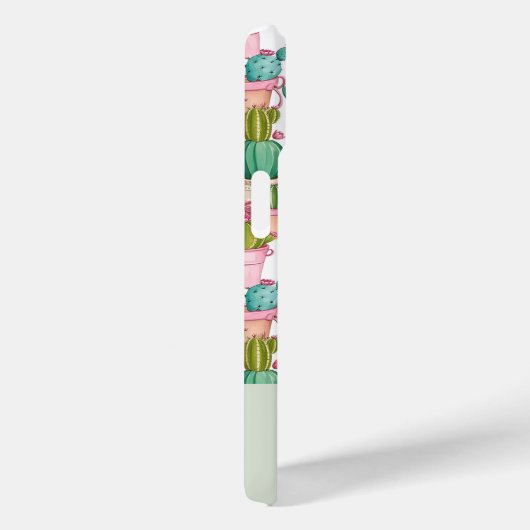 Leuk monogram heldere cactussen Case-Mate iPhone case (Achterkant / Rechts)