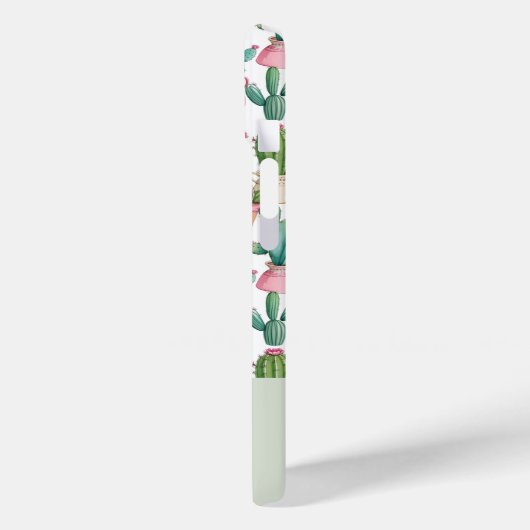 Leuk monogram heldere cactussen Case-Mate iPhone case (Achterkant / Links)