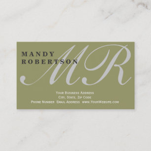 Leuk Monogram Interieur Designer Visitekaartje