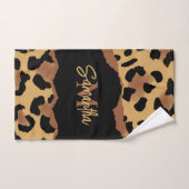 Leuk Monogram Luipaard Print Bad Handdoek (Handdoek)
