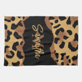 Leuk Monogram Luipaard Print Theedoek (Horizontaal)