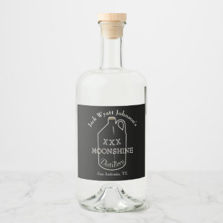 Leuk Moonshine label voor uw flessen Likeurfles Etiket