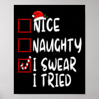 Leuk Naughty, dat ik zweet dat ik kerstlijstjes pr