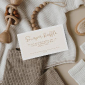 Leuk Neutral Luier Raffle Baby shower Informatiekaartje