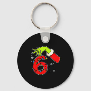 Leuk nummer 6 Kerstmis 67 Zes Zeven Meme Kerstman Sleutelhanger