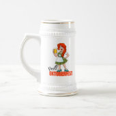 Leuk Oktoberfest meisje met bier Bierpul (Links)