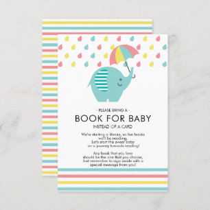 Leuk Olifant Baby shower Boek voor Baby Kaart