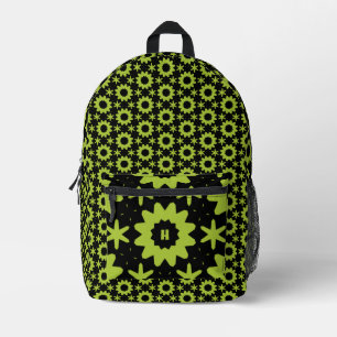 Leuk olijf geometrisch patroon bedrukte rugzak