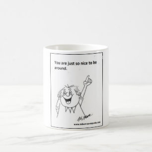 Leuk om er te zijn. koffiemok