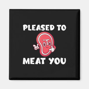 Leuk om je BBQ grill rundvlees te eten Magneet