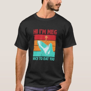Leuk om je te eten Shark Gezegde Shark Kostuum Sha T-shirt