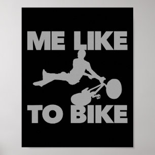 Leuk om te fietsen Funny Mountain Bike Extreme Mtb Poster