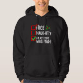 Leuk ondeugend Een poging werd gedaan Kerstlijst H Hoodie (Voorkant)