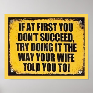 Leuk ondeugend geslaagd bord poster