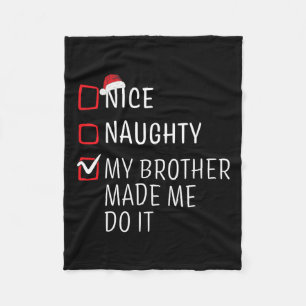 Leuk Ondeugend Mooi Kerst Familie Pyjama Mannen Vr Fleece Deken