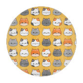 Leuk Oranje kattengezicht Snijplank (Voorkant)