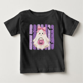 Leuk Paars Spook Halloween Kinder T-Shirt