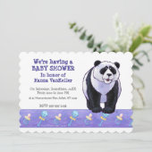 Leuk Panda Beer Baby shower Kaart (Staand voorkant)