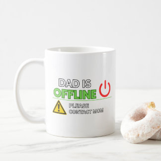 LEUK! “Papa is Offline” Koffiemok