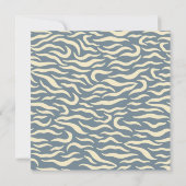 Leuk patroon baby shower blauw en geel kaart (Achterkant)