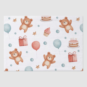 Leuk patroon voor verjaardagsfeestje tissuepapier