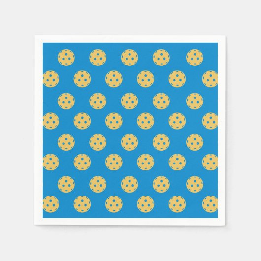 Leuk Pickleball Pattern Pickleball Party Servet (Voorkant)