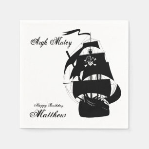 Leuk, Pirate verjaardagsfeestje, Aangepaste servet