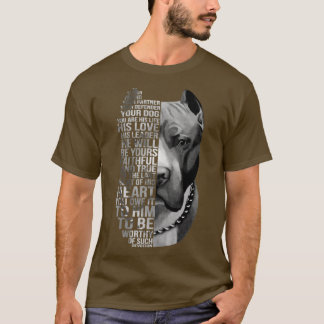 Leuk pitbull ontwerp t-shirt
