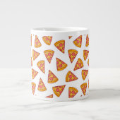 Leuk Pizza Slice Patroon Extra Grote Beker (Voorkant)