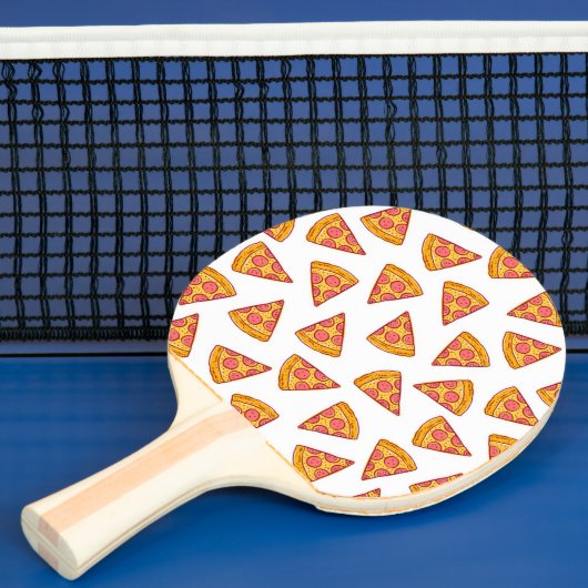 Leuk Pizza Slice Patroon Tafeltennisbatje (Insitu)