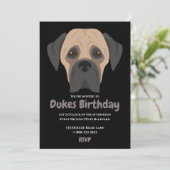 Leuk puppy verjaardagsfeestje kaart (Staand voorkant)