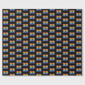 Leuk Rainbow Spectrum Pattern "22" Evenementnummer Cadeaupapier (Vlak)