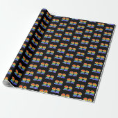 Leuk Rainbow Spectrum Pattern "22" Evenementnummer Cadeaupapier (Uitgerold)