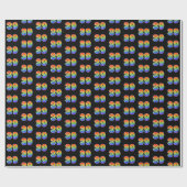 Leuk Rainbow Spectrum Pattern "39" Evenementnummer Cadeaupapier (Vlak)