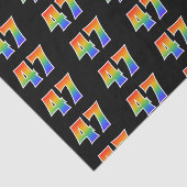 Leuk Rainbow Spectrum Pattern "47" Evenementnummer Tissuepapier (Detail)