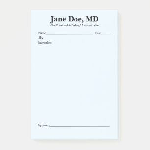 Leuk recept 4 "x 6" Post It notes Blauw