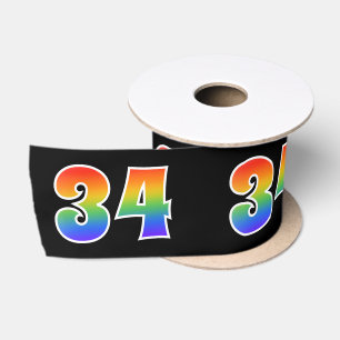 Leuk, Regenboogpatroon "34" Evenement Nummer (Zwar Lint