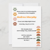 Leuk &  Retro Boheems Foto Afstuderen Kaart (Achterkant)