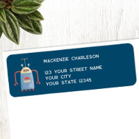 Leuk Retro Robot retouradres