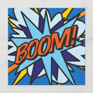 Leuk Retro Stripboek BOOM Kaart