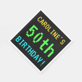 Leuk /Retro Videogame Look 50th Verjaardag Servetten (Hoek)