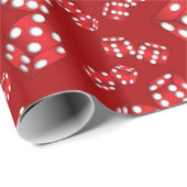 Leuk rood dobbelpatroon cadeaupapier (Rol Hoek)
