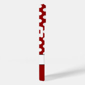 Leuk Rood Wit polka stippen retro patroon Monogram Case-Mate iPhone Case (Achterkant / Rechts)