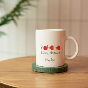 Leuk rood & zwart neus ho ho ho ho kerstmis koffiemok