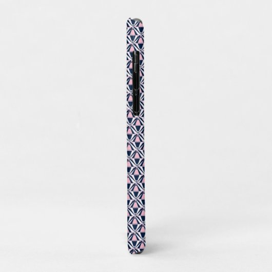 Leuk roze en blauw patroon Case-Mate iPhone case (Achterkant/links)