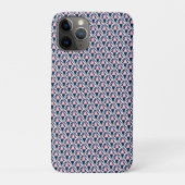 Leuk roze en blauw patroon Case-Mate iPhone case (Achterkant)