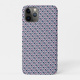 Leuk roze en blauw patroon iPhone 11 pro hoesje