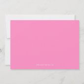 Leuk Roze en Wit Script 60ste verjaardag Kaart (Achterkant)